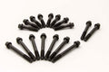 Manley SBC Head Bolt Kit for Brodix Aluminum and Pontiac Heads, Hex Head, Steel, Natural Finish