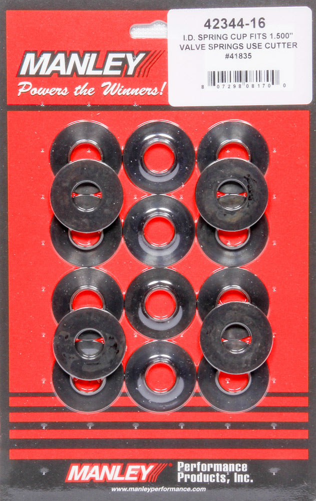 MANLEY 42344-16 Valve Spring Locator Set, Inside Diameter 0.635 Inches, Steel, Black Oxide Finish