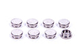 Manley Valve Lash Cap 42404-8, 11/32 Inch Valve Stems, Steel, Natural Finish, Set of 8