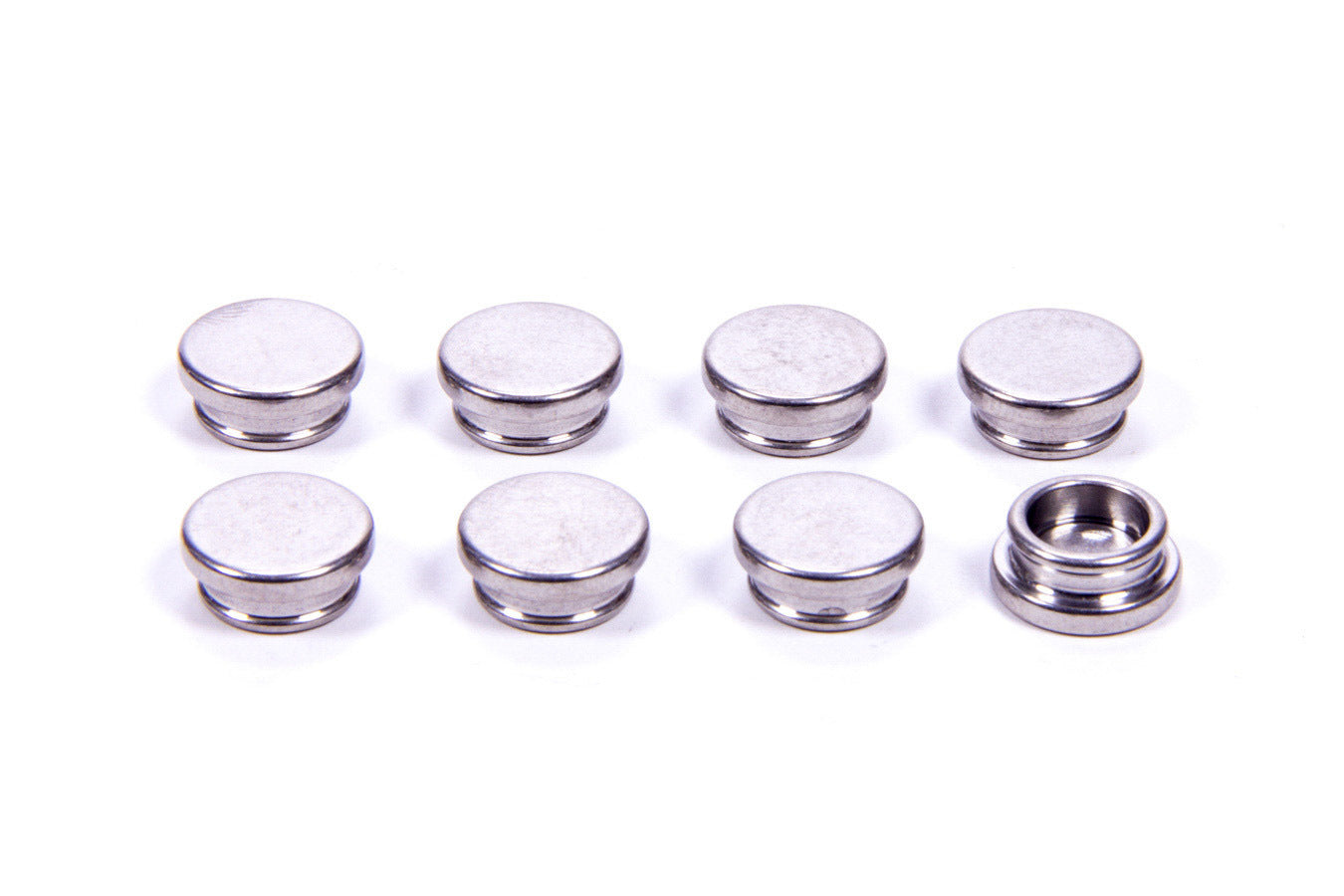 Manley Valve Lash Cap 42404-8, 11/32 Inch Valve Stems, Steel, Natural Finish, Set of 8