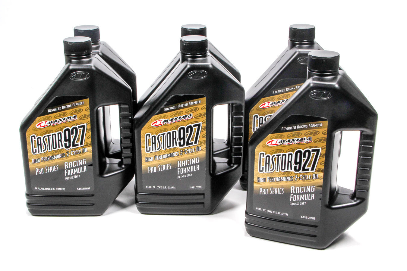 Maxima Racing Oils Castor 927 2 Stroke Oil, 1/2 Gallon Bottles, Set of 6