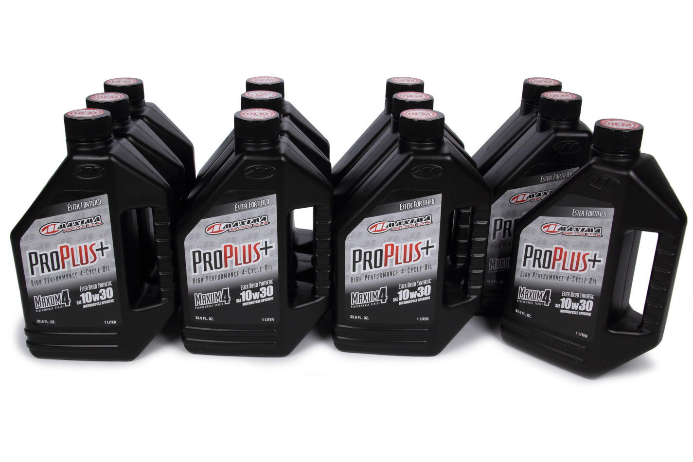 Maxima Racing Oils MAX30-01901 Pro Plus 10W30 Synthetic Motor Oil, 1 Liter Bottles, Case of 12