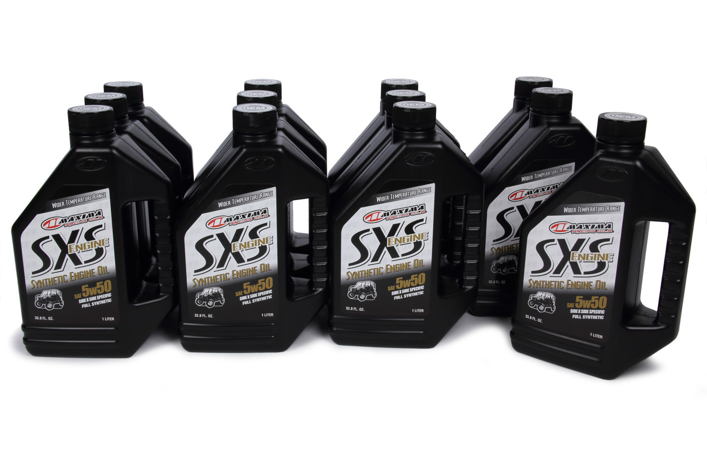 Maxima Racing Oils MAX30-18901 SXS Engine Full Synthetic 5W50 Oil, 1 Liter Bottles, Case of 12