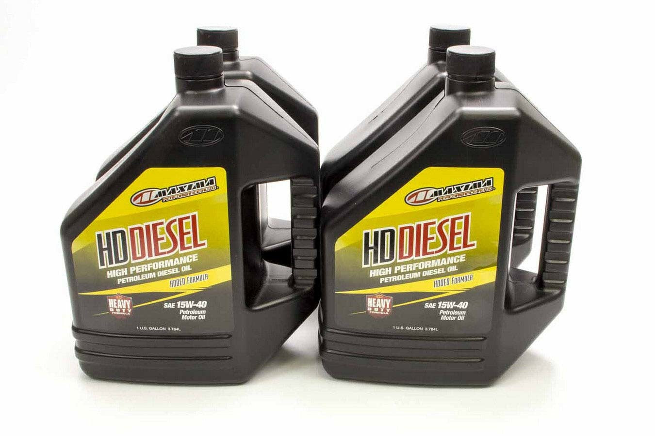Maxima Racing Oils MAX39-029128 15W-40 Heavy Duty Diesel Motor Oil, 1-Gallon Bottles, Set of 4