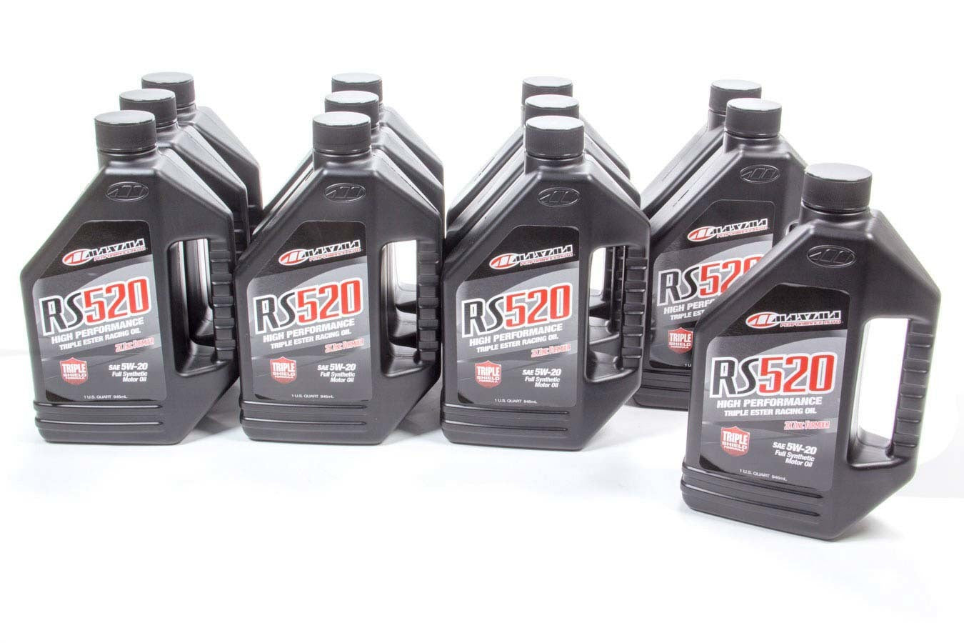 Maxima Racing Oils MAX39-04901 RS520 5W20 Synthetic Motor Oil, 1 Quart Bottle, Pack of 12