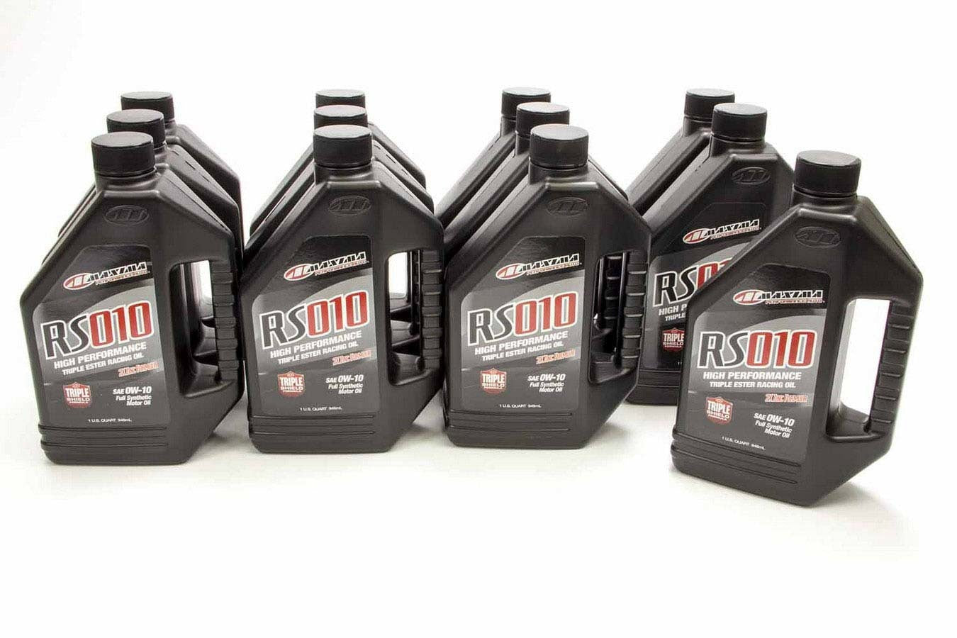 Maxima Racing Oils MAX39-13901 RS010 0W10 Synthetic Motor Oil, 1 Quart Bottles, Set of 12