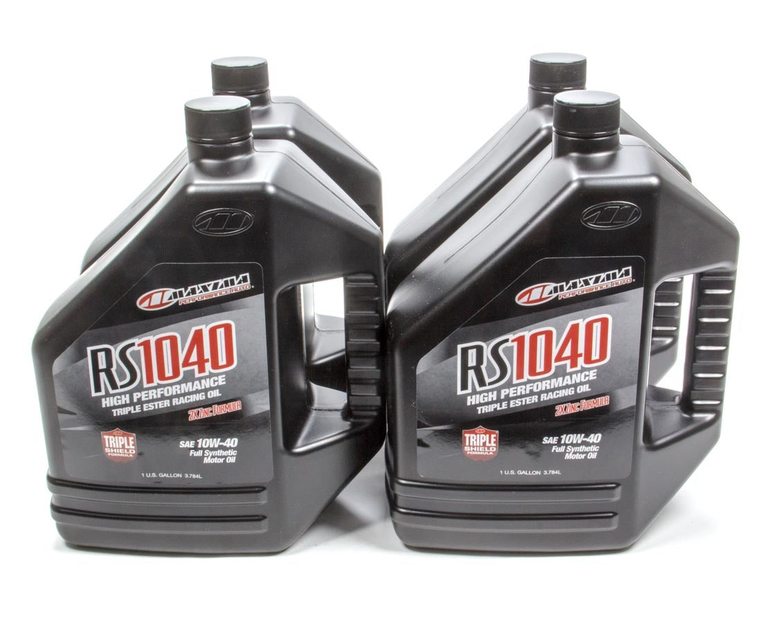 Maxima Racing Oils MAX39-169128 10W40 Synthetic Motor Oil, High Zinc, 1-Gallon Bottles, Set of 4