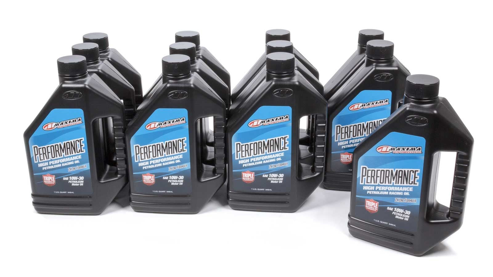 Maxima Racing Oils 39-33901 10W30 Performance Motor Oil, Conventional, 1 Quart Bottle, Set of 12