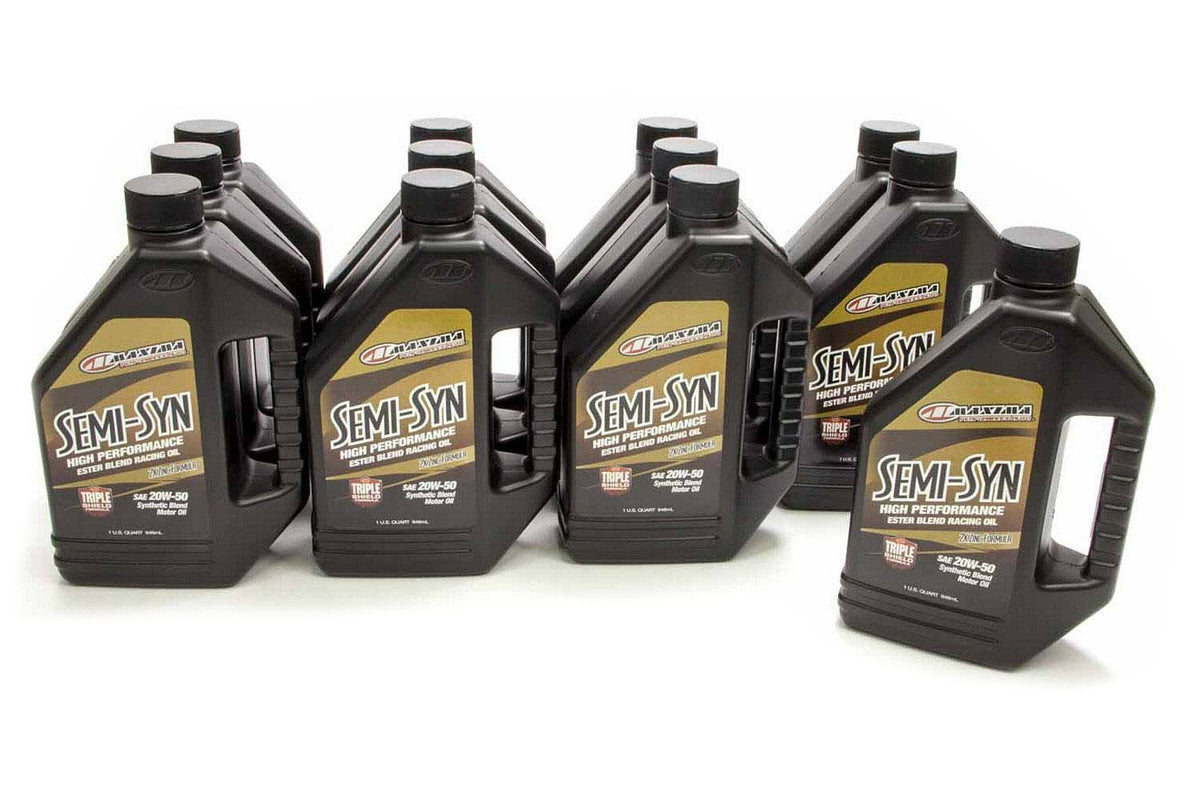 Maxima Racing Oils 39-35901B 20W50 Semi-Synthetic Motor Oil Case of 12 Quarts