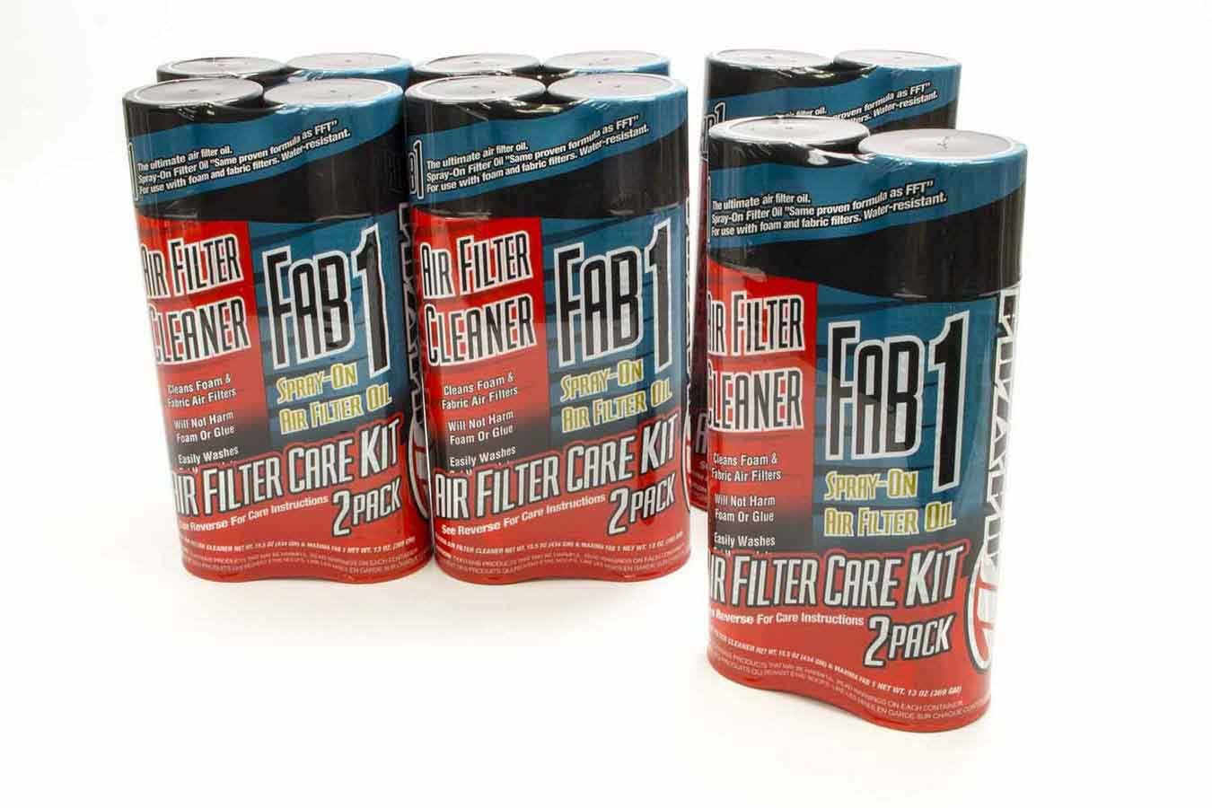 Maxima Racing Oils 70-799202 Air Filter Maintenance Kit with Aerosol Cleaner and Oil, Foam and Fiber Filters, Set of 6