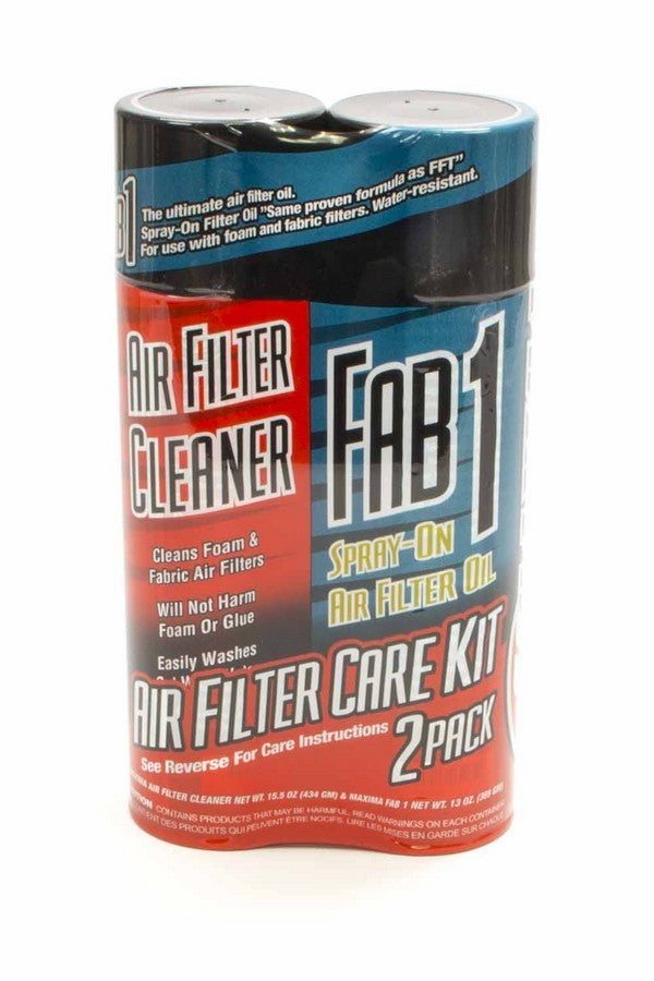 Maxima Racing Oils MAX70-799202S Air Filter Maintenance Kit with Aerosol Cleaner and Oil, Foam and Fiber Filter Pack