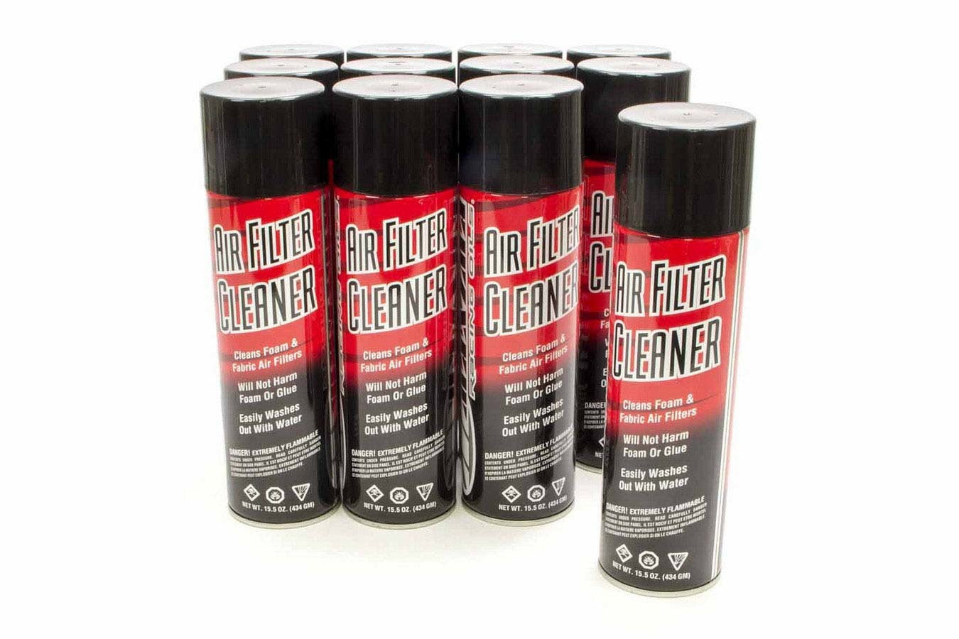 Maxima Racing Oils MAX79920 Air Filter Cleaner Case of 12, Foam and Fiber Filter Cleaner Aerosol, 15.5 oz
