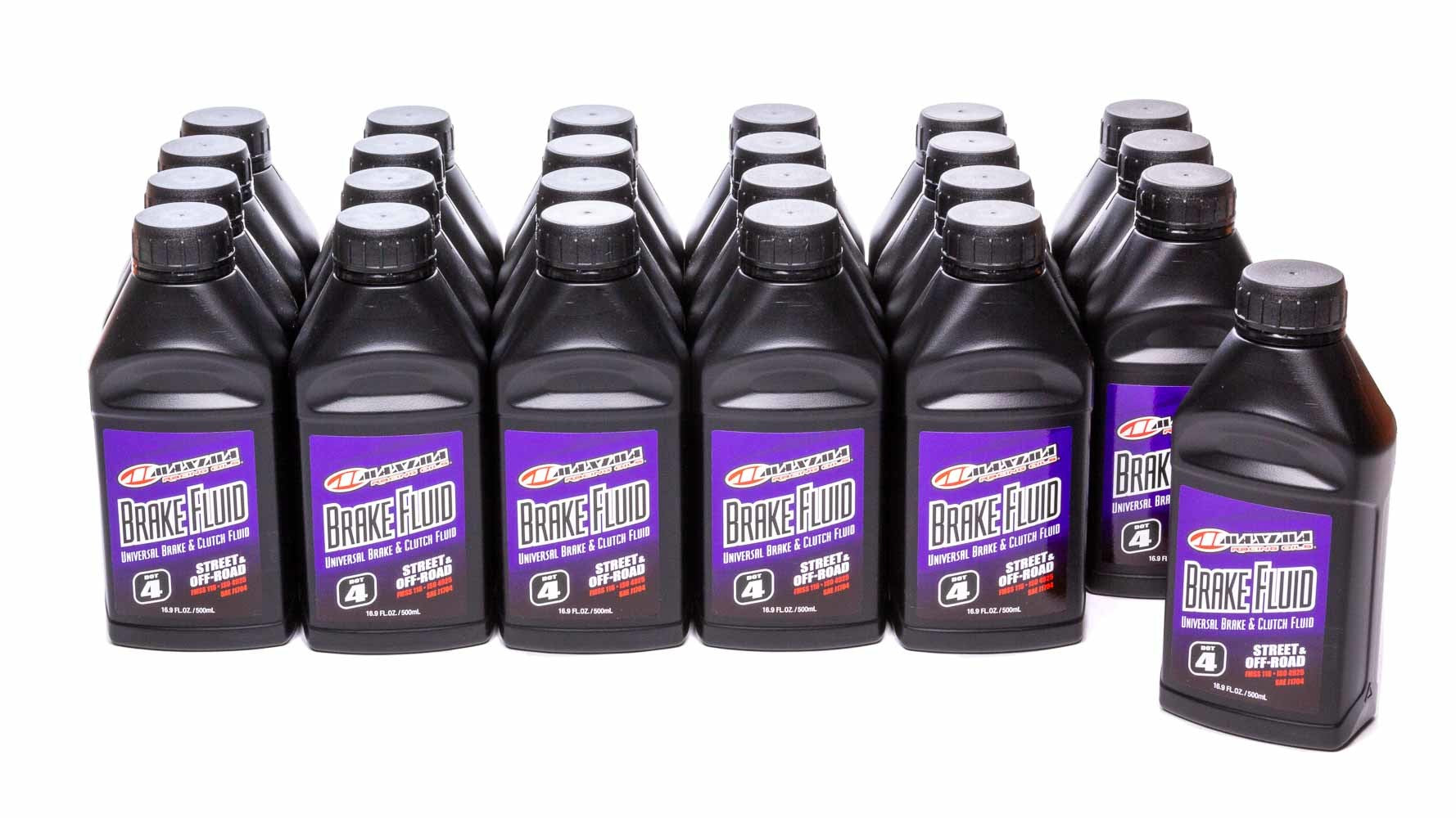 Maxima Racing Oils Max80-86916 DOT 4 Synthetic Brake Fluid 16.9 oz Bottles, Set of 24