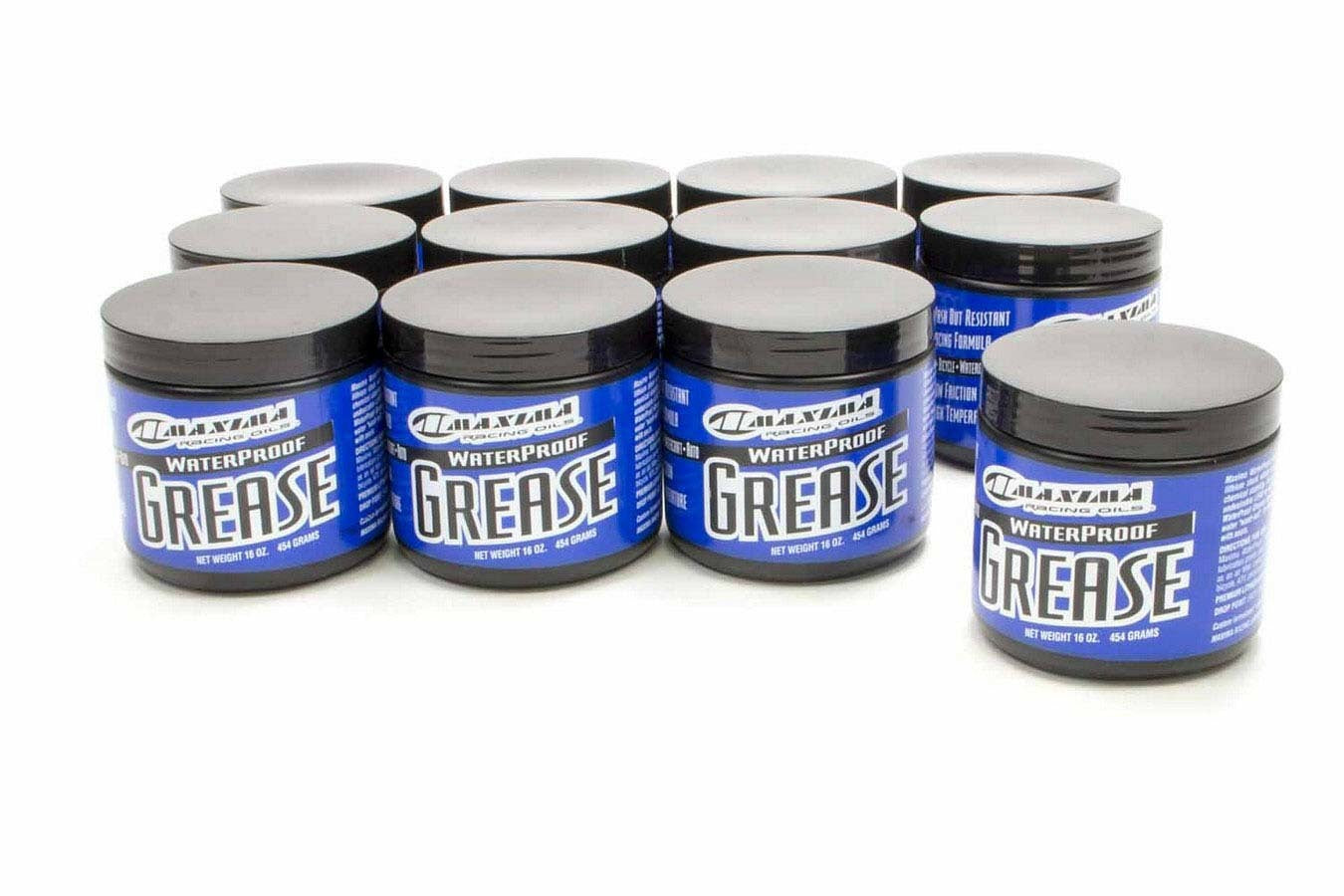 Maxima Racing Oils MAX80916 High Temperature Waterproof Synthetic Grease 16 oz Tub Set of 12