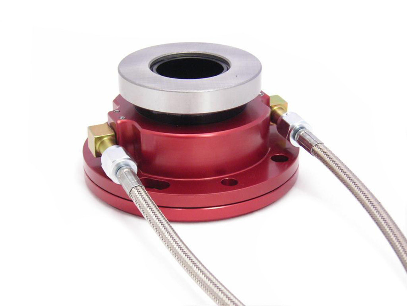 McLeod Hydraulic Throwout Bearing Kit for Muncie 4-Speed Transmissions, Bolt-On Design with Braided Stainless Lines