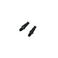 McLeod 139160 4AN Straight Quick Disconnect Fitting Aluminum Black Anodized