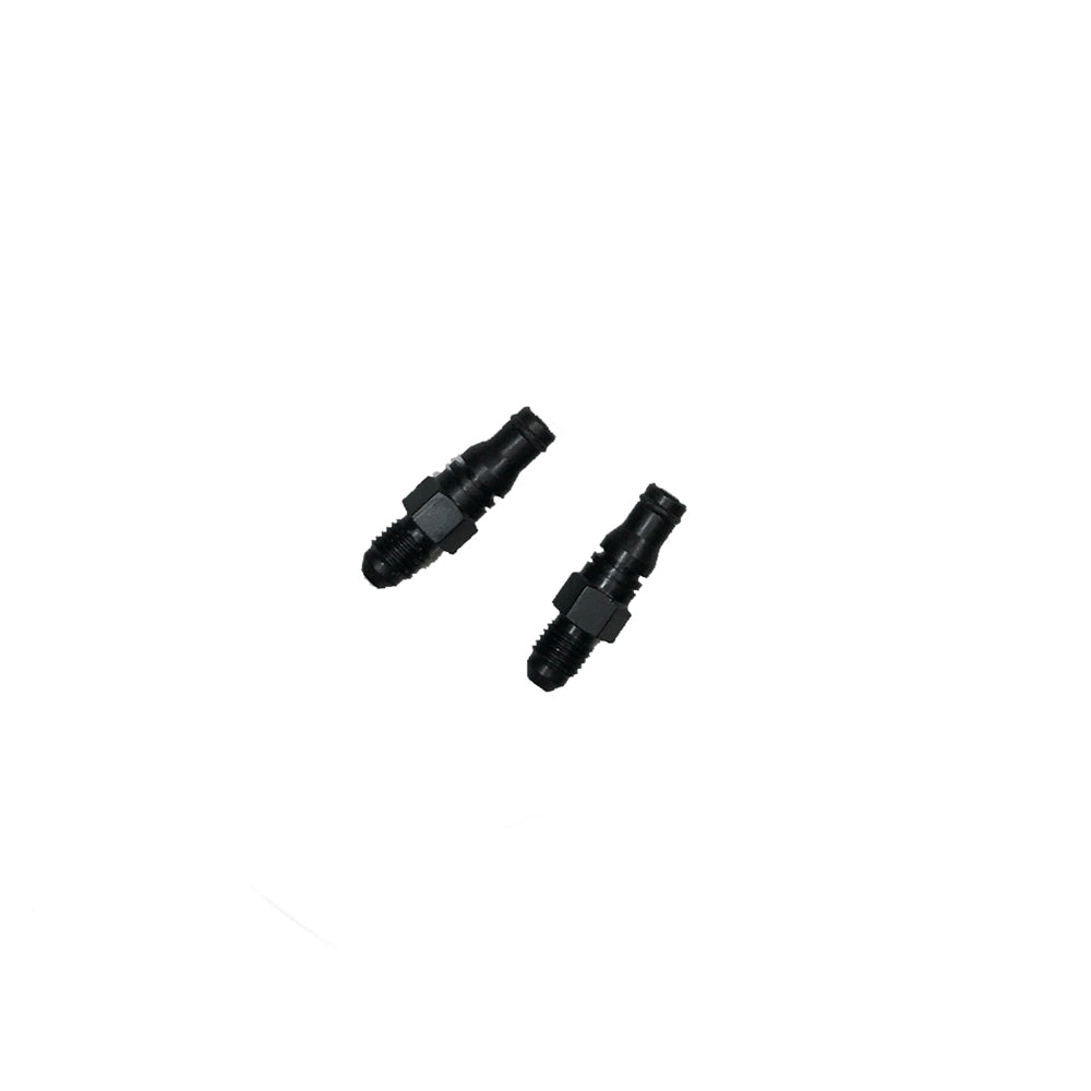 McLeod 139160 4AN Straight Quick Disconnect Fitting Aluminum Black Anodized