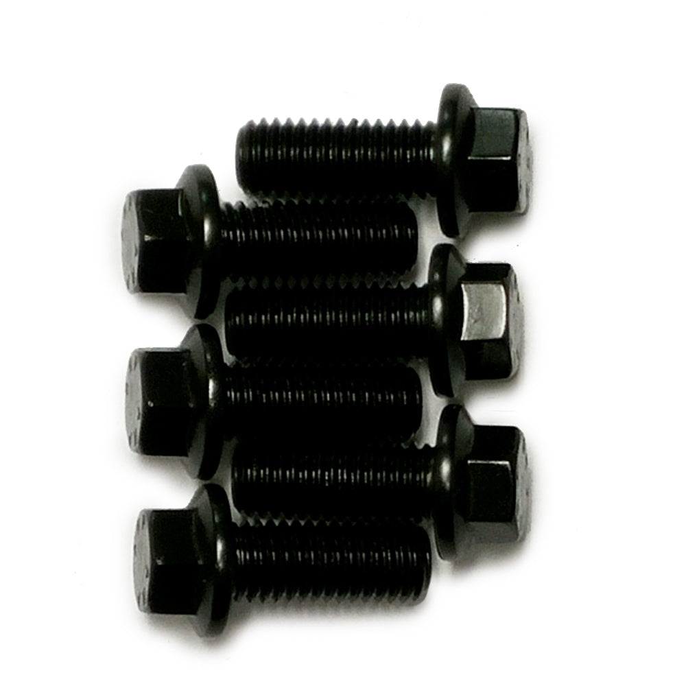 McLeod Pressure Plate Bolt Kit 3/8-16 Inch Thread Steel Black Oxide for Small Block Chevrolet, 6-Pack