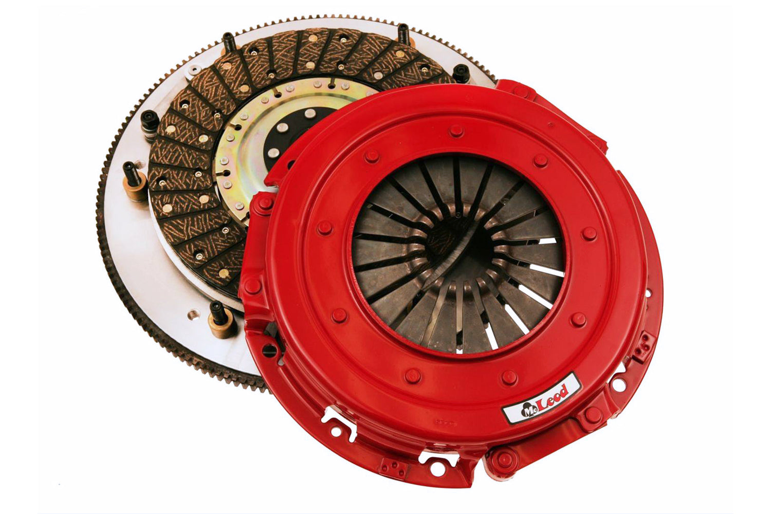 MCLeod RXT Twin Clutch Kit for Dodge Challenger 2009-2017 with 9.687 Inch Diameter Dual Disc and Aluminum Flywheel