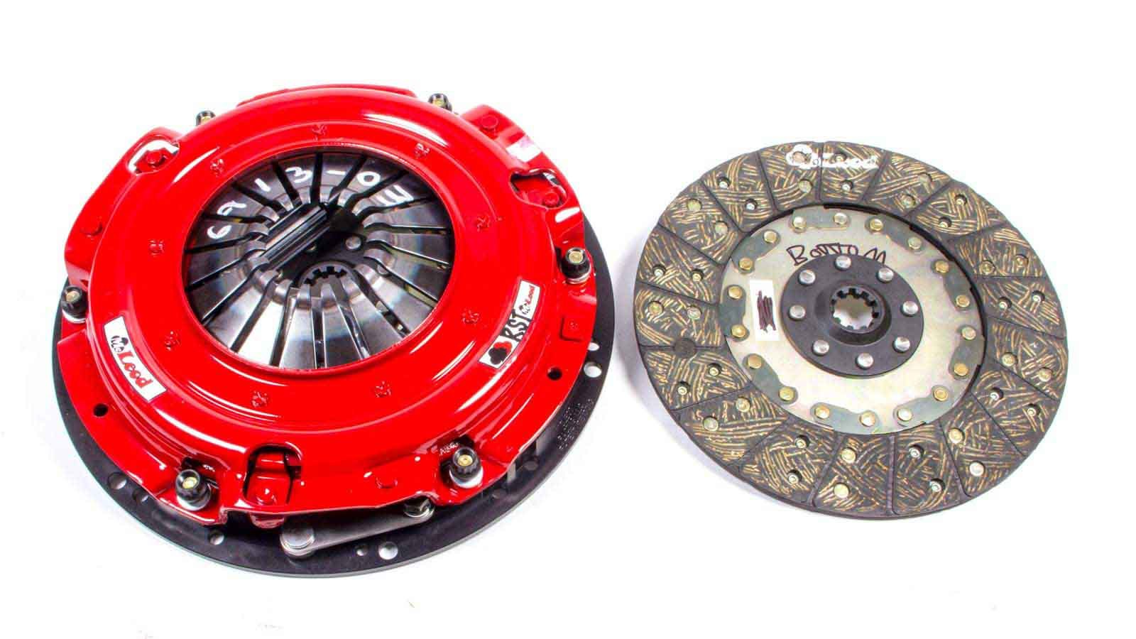 McLeod RST Street Twin Dual Disc Clutch Kit for Ford Vehicles, 9.687 Inch Diameter, 1-1/16 Inch x 10 Spline, Rigid Hub, Organic Friction