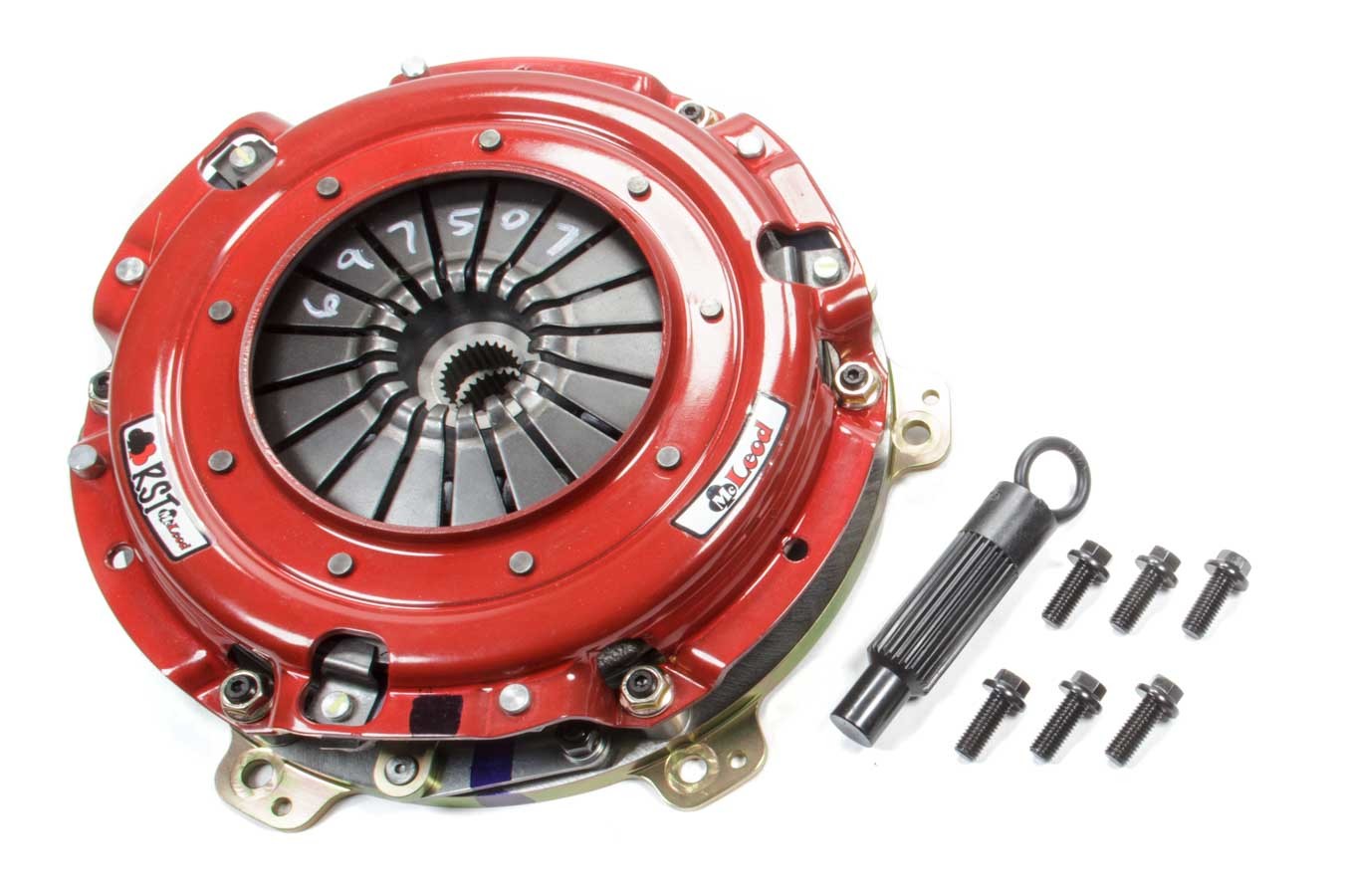 McLeod Clutch Kit RST Street Twin for Dodge Challenger and Ford Trucks, Dual Disc, 9.687 Inch Diameter, Organic Friction, Rigid Hub, 1-1/8 Inch x 26 Spline
