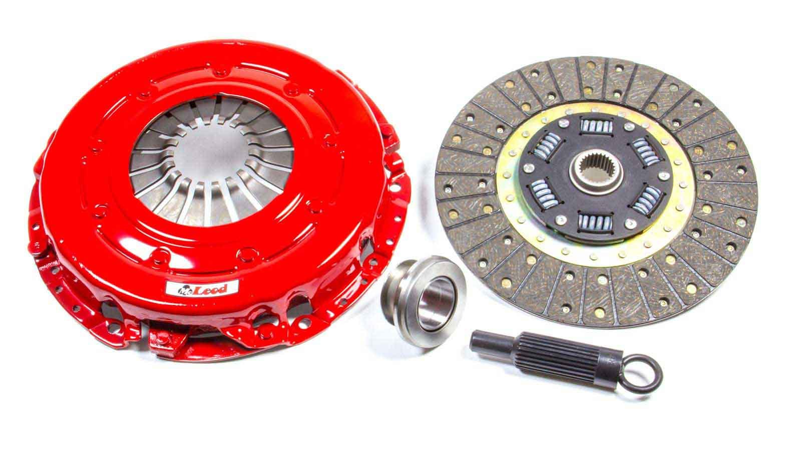 McLeod 75207 Super Street Pro Clutch Kit for Ford Mustang, 10.5 Inch Diameter, Organic/Ceramic Single Disc with Sprung Hub