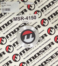 Moser Engineering 4150 Aluminum Wheel Hub Dust Cap with Moser Logo, Universal Fit