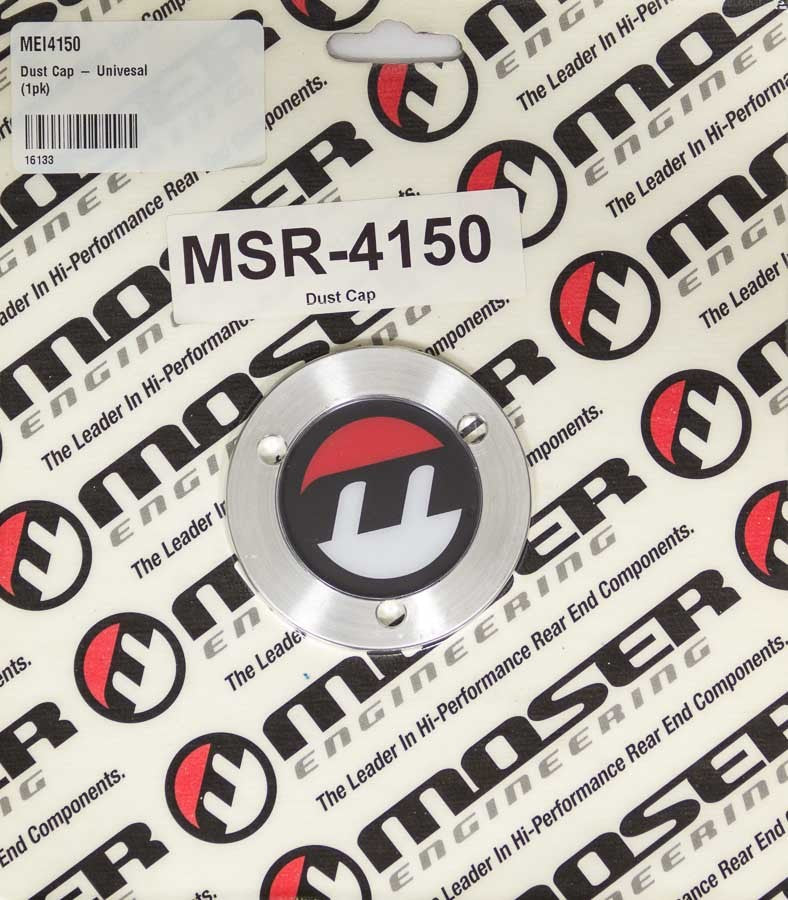 Moser Engineering 4150 Aluminum Wheel Hub Dust Cap with Moser Logo, Universal Fit