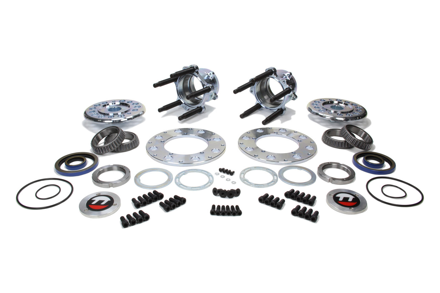 Moser Engineering GN C/T Hub Kit with Steel Rotor Adapter and Aluminum Drive Flange Part Number 4200P83C-RH for Rear 5 x 5.00 Wheel with 24 Spline Drive Flange