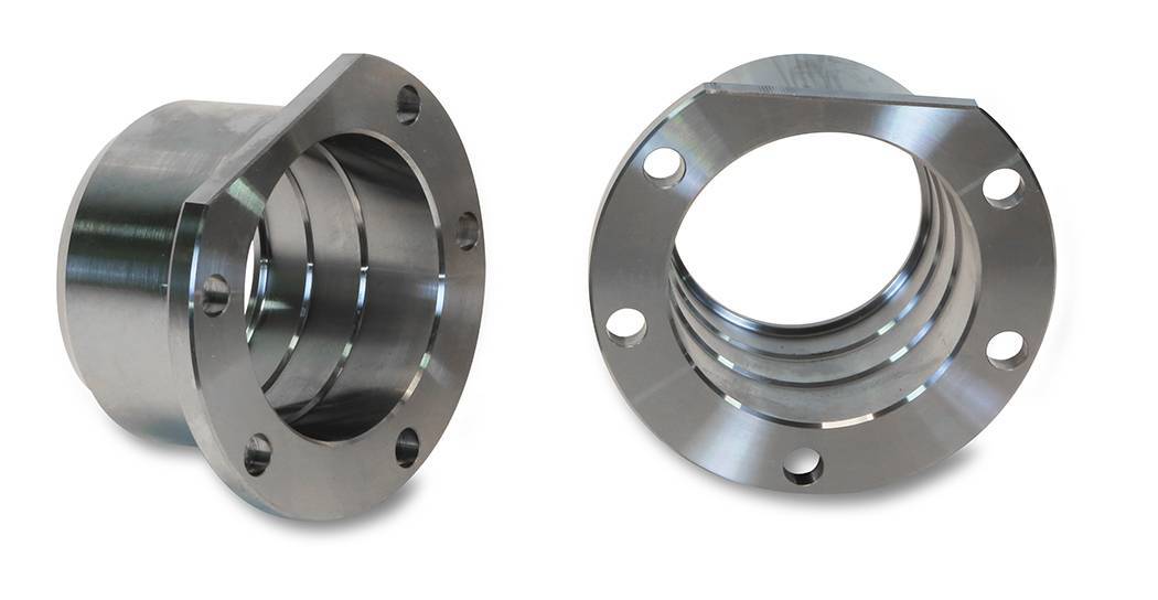 Moser Engineering Axle Housing End 7400 for Dana 60 and Mopar 8.75-inch Axles, Weld-On, Steel, Natural Finish, Pair