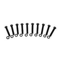 Moser Engineering 8002 1/2 Inch-20 Thread Steel Screw-In Wheel Stud Kit, Black Oxide Finish, 2 Inches Long, Pack of 10
