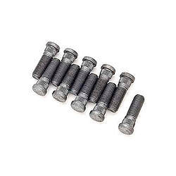 Moser Engineering Wheel Stud 7/16-20 x 1.25 Inches with 0.480 Inch Knurl, Steel, Black Oxide Finish, Set of 10