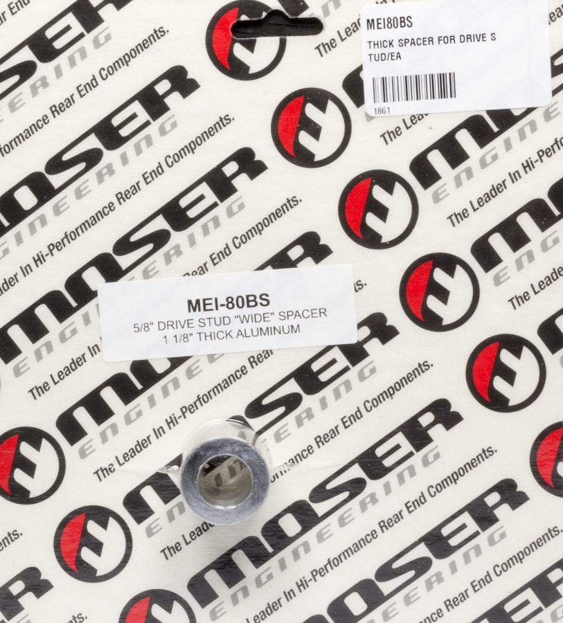 Moser Engineering 80BS Wheel Stud Spacer, 1-1/8 Inch Thick, Aluminum