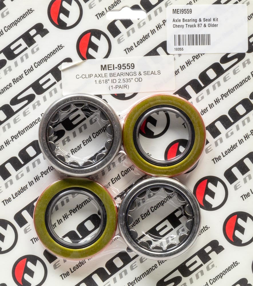 Moser Engineering Axle Bearing and Seal Kit for Chevy Trucks 1987 and Older