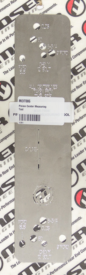 Moser Engineering T006 Pinion Centering Jig for Ford 9-Inch, Dana 60, GM 12-Bolt, Mopar 8.75-Inch Differentials