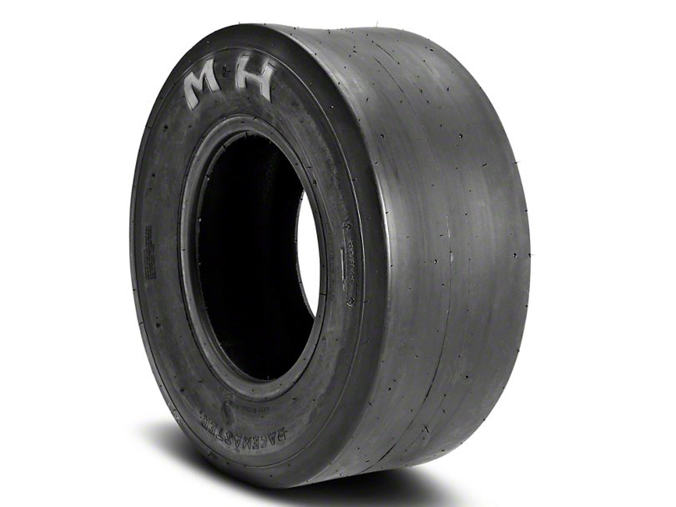 M and H Racemaster MHR19 Rear Drag Slick Tire 24.5 x 9.5-13 Bias Ply HB-11 Compound Black Sidewall