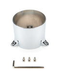 Mickey Thompson MIC250373 Classic III Wheel Center Cap, 4.37 Inch Diameter, Bolt-On, Polished Plastic