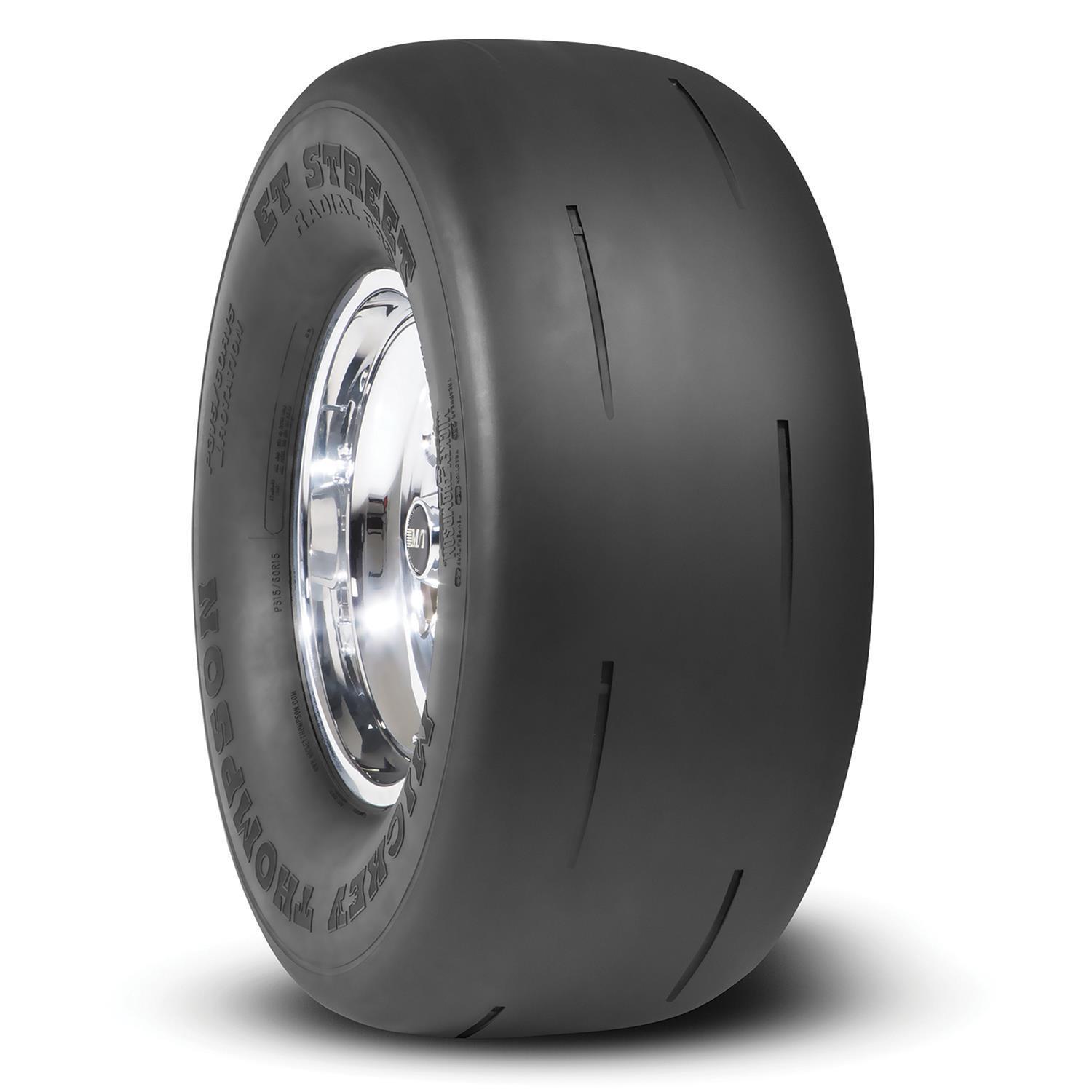 Mickey Thompson P315/60R15 ET Street Radial Tire with R2 Compound and Black Sidewall