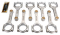 Molnar Technologies CH6000NLB-M8-A 6 Inch H-Beam Connecting Rod Set for Small Block Chevy
