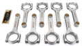Molnar Technologies CH6125NLB-M8-A 6.125 Inch H-Beam Connecting Rod Set for Small Block Chevy with 3/8 Inch Cap Screws