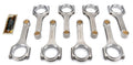 Molnar Technologies CH6125NLB-T8-A 6.125-Inch H-Beam Connecting Rod Set for Small Block Chevy with 7/16-inch Cap Screws