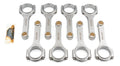 Molnar Technologies CH6800VTB-T8-A H-Beam Connecting Rod Set for Big Block Chevy, 6.8 Inch Length, Billet Steel, 7/16 Inch Cap Screws