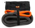 Mile Marker 18-52114-30-CBK Kinetic Tow Rope Kit, 1.25 Inch Diameter, 30 Feet Length, 52,300 Pound Break Strength, Nylon, Black and Orange