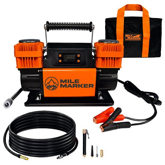 Mile Marker On Board Air Compressor Dual Cylinder 150 PSI