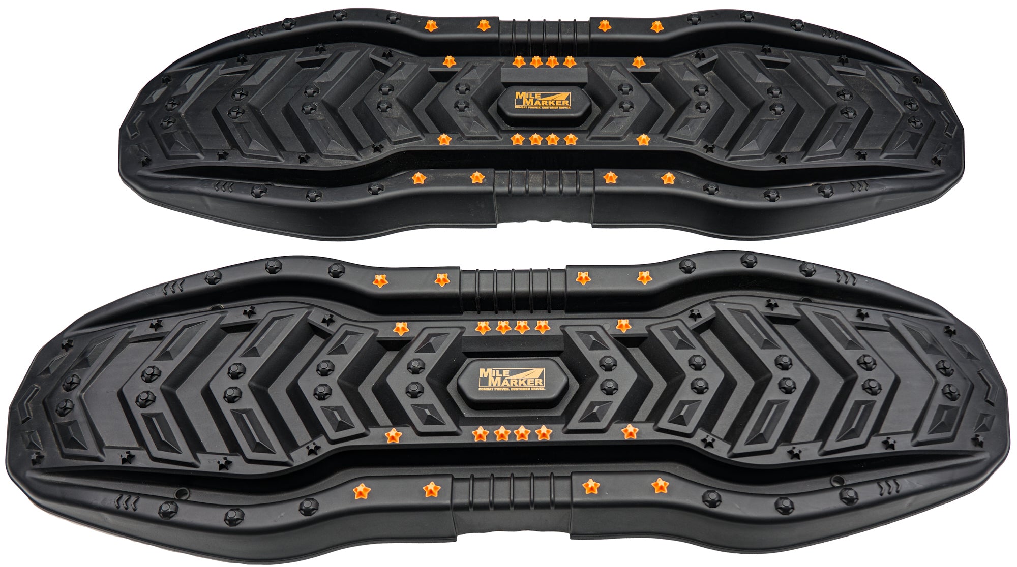 Mile Marker 32007 Recovery Traction Boards, 42.5 Inch Long, Nylon, Black and Orange Pair