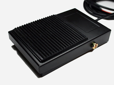 MONIT AC003 Foot Operated Reset Switch with 2 ft Cable, Steel Body, Black Powder Coat Finish