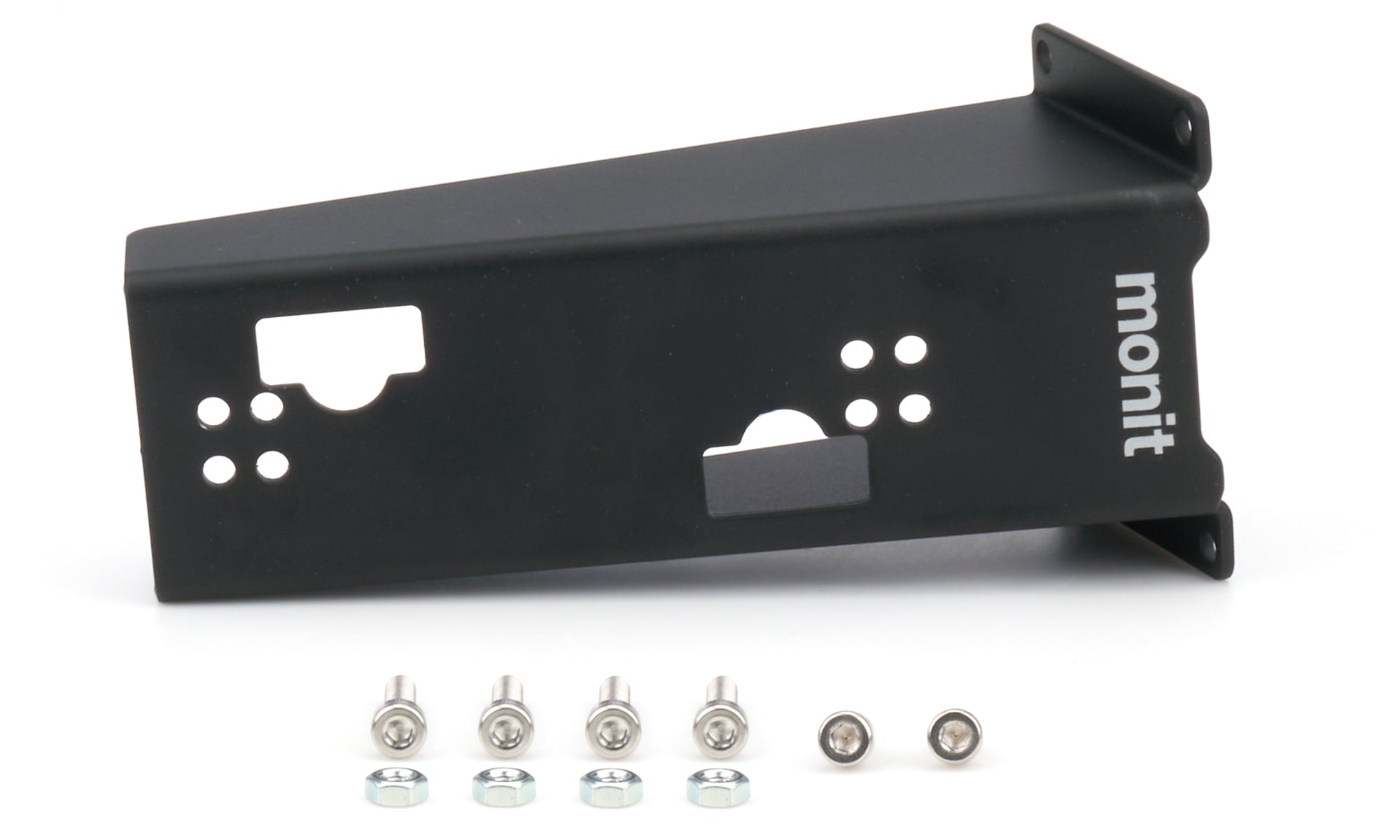 MONIT AC004 Door Mounting Bracket for Rally Computers, Driver and Passenger Side, Aluminum, Black Powder Coat