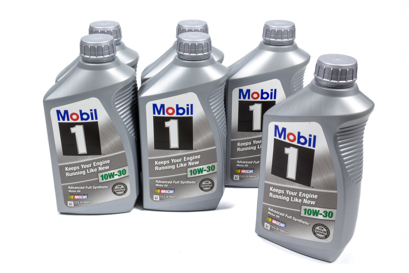 Mobil 1 122319 Synthetic Motor Oil 10W-30, 1 Quart Bottles, Set of 6