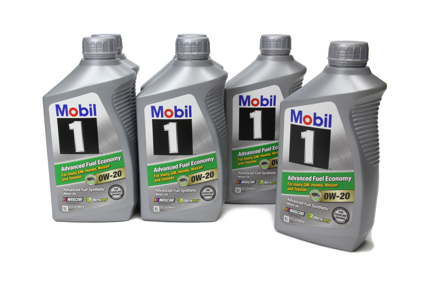 Mobil 1 124184 0W20 AFE Synthetic Motor Oil - 1 Quart Bottle, Pack of 6