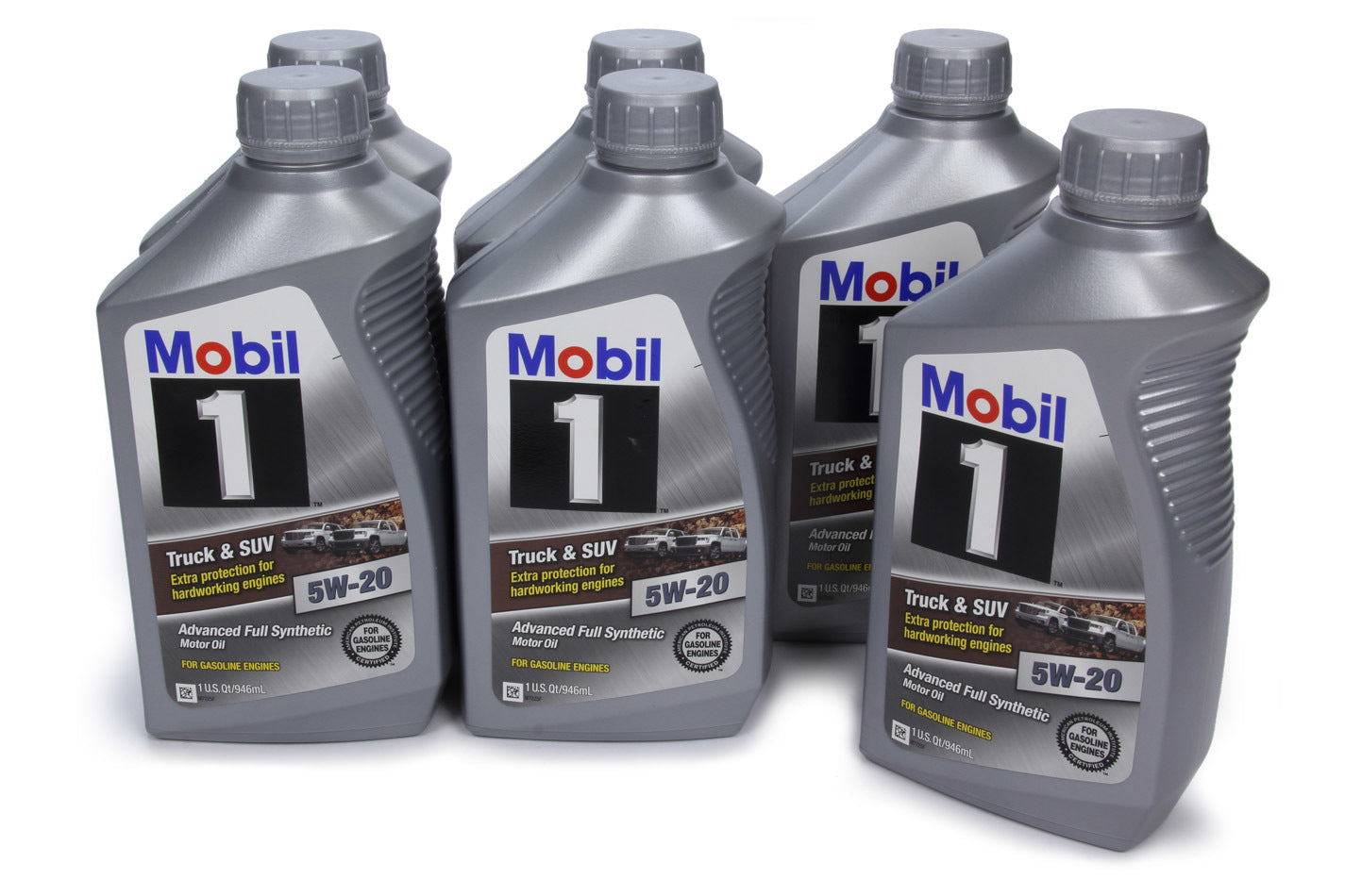 Mobil 1 124574 Synthetic 5W-20 Motor Oil for Trucks and SUVs, 1 Quart Bottles, Set of 6